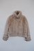 Campera gamulán de peluche pelo corto crema (MS5012) - comprar online