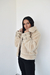 Campera gamulán de peluche pelo corto crema (MS5012) en internet
