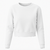 Buzo clásico con cuello y cintura blanco MS410 - Frizza Peinada - comprar online