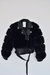 Campera de peluche pelo corto negra (MS5013) - comprar online