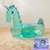 Inflable unicornio para pileta grande transparente