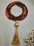 Japamala 108 contas em sementes de açaí tassel dourado - Encantus Lótus - Japamalas 