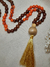 Japamala 108 contas em sementes de açaí tassel dourado - loja online