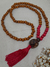 Japamala 108 contas de madeira e tassel vermelho - comprar online