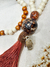 Japamala 108 contas de madeira Tassel Marrom na internet