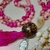 Japamala 108 Contas Sementes de Açaí Tassel Pink - comprar online