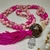 Japamala 108 Contas Sementes de Açaí Tassel Pink na internet