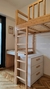 Imagen de Combo cama puente + escritorio + estante + cajonera