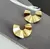 Brinco Martelado Meia Lua Gold