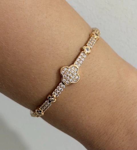 Bracelete Trevo - Semijoia - comprar online