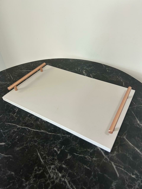 BANDEJA MDF CINZA CLARO