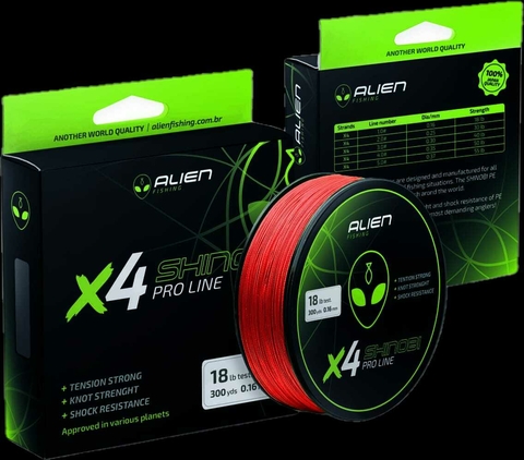Linha Multifilamento 4x Shinobi Pro Line