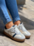 Tenis de mujer Julieta Beige Azul - comprar online