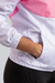 Imagen de Chaqueta Rompevientos Mujer Rosa Blanca