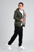 Chaqueta Rompevientos Forrada Verde - comprar online