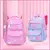 Mochila Escolar Infantil Kawaii Impermeável – Design Rosa e Fofo - Ponto de Compras