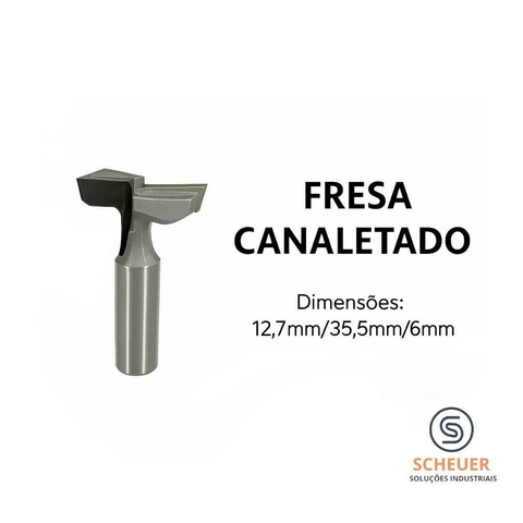 Fresa de Canaletado 35.5mm x 6mm | Videa