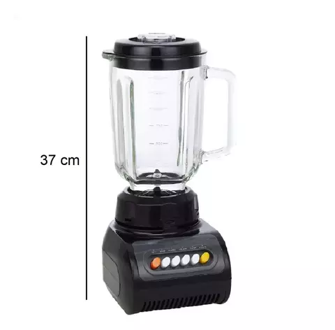 Licuadora Kanji 2 En 1 600w Jarra Y Picador De Vidrio 1.5l