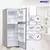 Heladera Briket BK2F 2121 con Freezer 450 Litros - Gris Plata OUTLET