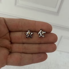 Aros estrella animal inflados plateados - comprar online