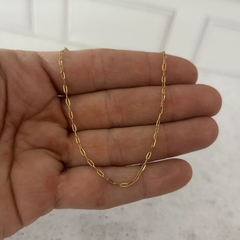 Cadenita de acero dorado 0.4 mm fina - 50 cm - comprar online