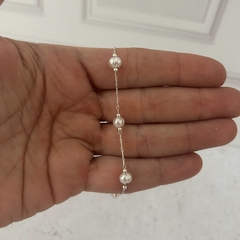 Pulsera de acero con perlas - comprar online