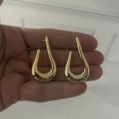 Aros arpa inflados dorados - comprar online