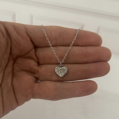 Cadenita de acero quirurgico corazon con strass - comprar online