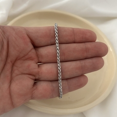 Pulsera de acero quirúrgico 3.0 mm trenzada - comprar online