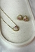 Conjunto Love Quartzo Diamond Ouro