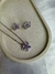 Conjunto Margarida Lavanda Rodio - Balm Jewelry