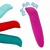 Vibrador Golfinho Ponto G Aveludado Á Pilha Vermelho