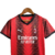 Kit Infantil Puma AC Milan I 23/24 Vermelho Preto - MundoEsportes