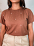 T-Shirt Corações pequenos poá Marrom na internet
