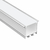 Perfil de Aluminio Linear 35x35mm Anodizado, Cover Opal Blanco x2m