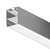 Perfil de Aluminio LINEAR DUO 88x68mm, Cover Opal, 2m