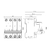 Interruptor Termomagnético TETRAPOLAR, ≤63A - 6kA 4x25A 240V, Curva C - DEMASLED