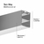 Perfil de Aluminio LINEAR DUO 88x68mm, Cover Opal, 2m - comprar online