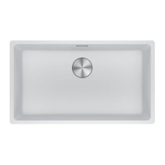 Cuba de Sobrepor ou Rente a Pedra Maris Bowl Fragranite Polar White Franke 72x40