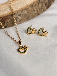 Set cadena corazones ✨