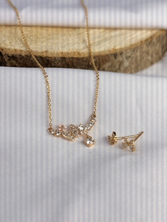 Set cadena mariposa flor ✨