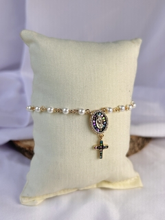 Pulsera denario perlas ✨