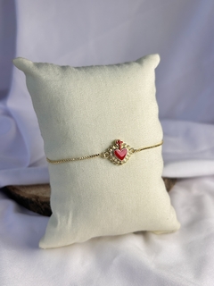 Pulsera corazón sagrado rostro ✨