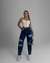Calça Mom Jeans com Strass
