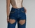 CALÇA JEANS COM CORAÇÃO VAZADA na internet