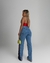 CALÇA JEANS COM ZIPER NA LATERAL FEMININA - comprar online