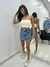 SHORT SAIA ASSIMÉTRICO JEANS - Loja GLOW jeans