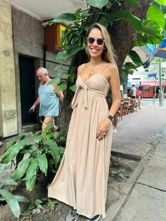 Vestido Bege Laço - comprar online
