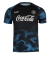 Camisa Napoli Treino 24/25 - Torcedor EA7 Masculina - Preta com detalhes em azul e Com Patrocínio