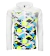 Jaqueta Corta-Vento Lazio Pré -jogo 24/25 - Masculina Mizuno - Branca com detalhes em amarelo e azul